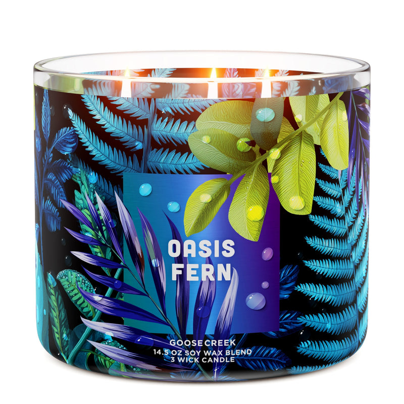 Oasis Fern 3-Wick Candle - YVCC